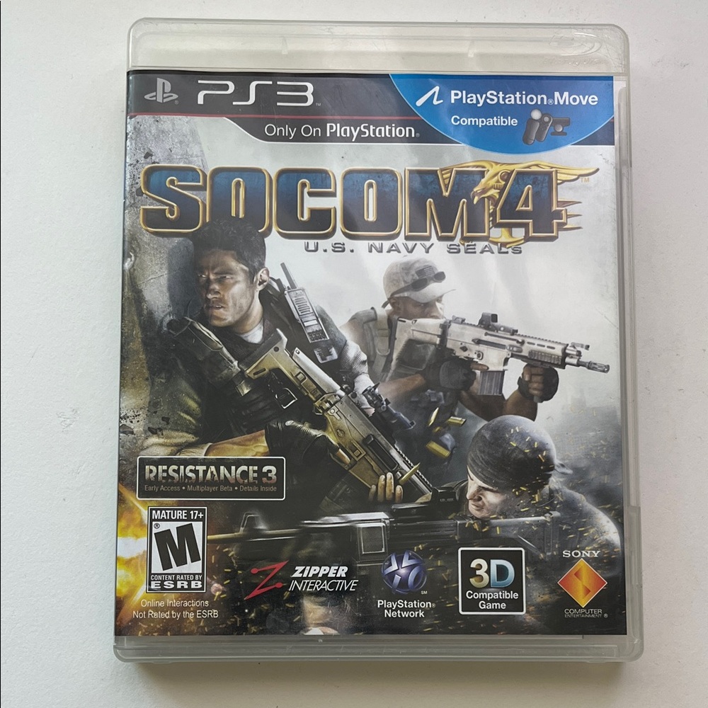 PS3 SOCOM 4 US Navy SEALs video Game